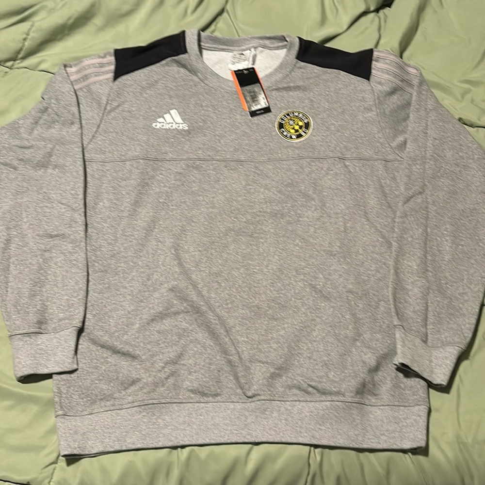Adidas Columbus Crew SC crewneck sweatshirt with error tags